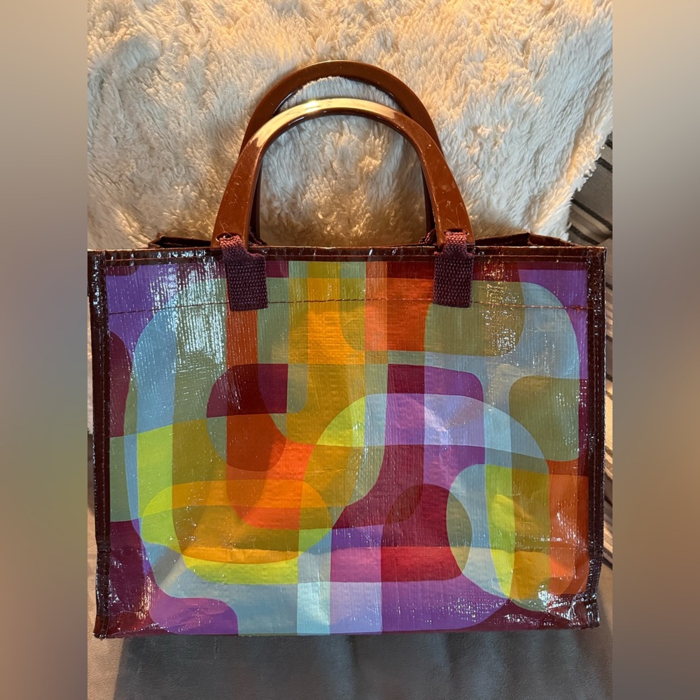 Blue Q Multicolor Geometric Tote Bag